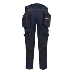 Pantalon de travail femme stretch 4X poche holster détachable Marine – Portwest DX452