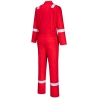 Combinaison de travail coton bandes réfléchissantes Rouge – Portwest C814