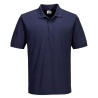 Polo de travail piqué poly/coton col 3 boutons Marine – Portwest B210NAR