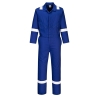 Combinaison de travail coton bandes réfléchissantes Bleu royal – Portwest C814
