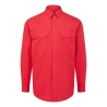 Chemise manches longues ignifugée antistatique multi-risques Rouge – Portwest FR69