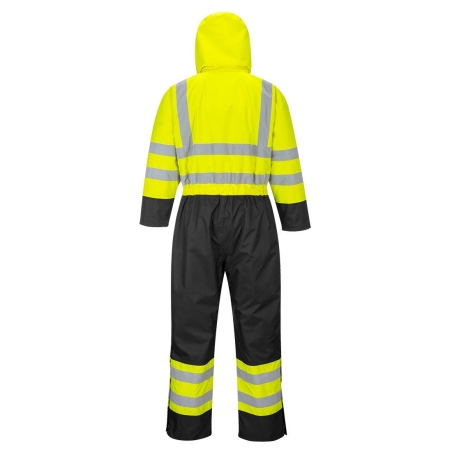 Combinaison haute visibilité matelassée contrast imperméable classe 3 Jaune/noir – Portwest S485