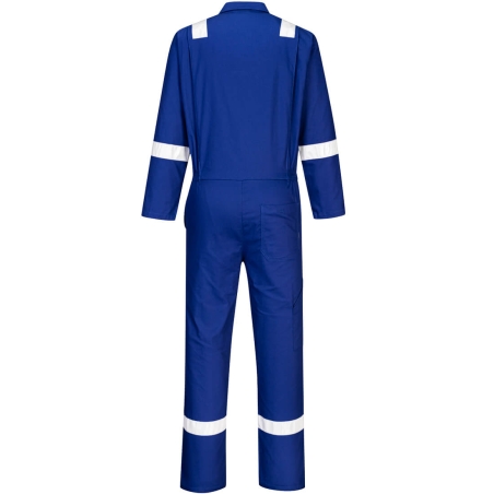 Combinaison de travail coton bandes réfléchissantes Bleu royal – Portwest C814