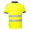 Polo haute visibilité manches courtes bandes réfléchissantes classe 2 Jaune/noir – Portwest T180