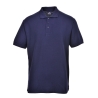 Polo de travail piqué poly/coton col 3 boutons Marine – Portwest B210NAR