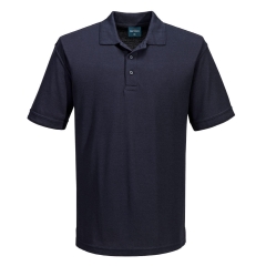 Polo de travail piqué poly/coton col 3 boutons Marine – Portwest B210NVR