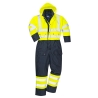 Combinaison haute visibilité matelassée contrast imperméable classe 3 Jaune/marine – Portwest S485