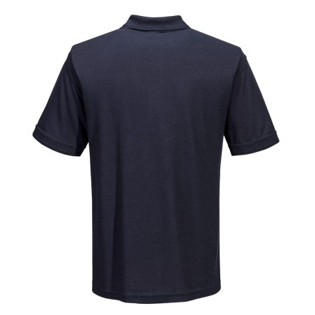 Polo de travail piqué poly/coton col 3 boutons Marine – Portwest B210NVR