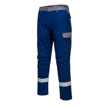 Pantalon ignifugé bicolore multi-normes arc électrique Bleu royal – Portwest FR06