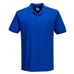 Polo de travail piqué poly/coton col 3 boutons Bleu royal – Portwest B210