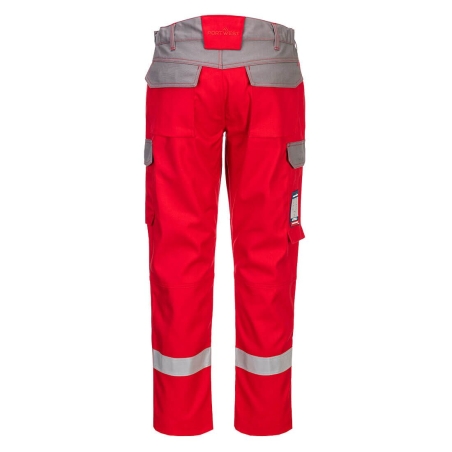 Pantalon ignifugé bicolore multi-normes arc électrique Rouge – Portwest FR06