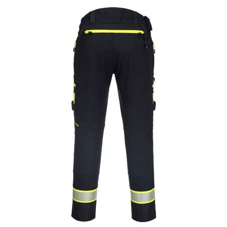 Pantalon de travail DX4 stretch 4 directions multipoches Noir coupe courte – Portwest DX449