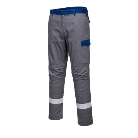 Pantalon ignifugé bicolore multi-normes arc électrique Gris – Portwest FR06