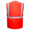 Gilet haute visibilité Executive multipoches classe 2 Rouge – Portwest S476