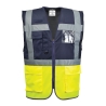 Gilet haute visibilité bicolore Executive Paris classe 1 Jaune/marine – Portwest C276