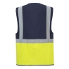 Gilet haute visibilité bicolore Executive Paris classe 1 Jaune/marine – Portwest C276