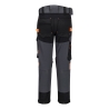 Pantalon de travail stretch compatible harnais multipoches Gris métal – Portwest EV441