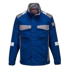 Veste ignifugée bicolore multirisque offshore FR Bleu royal – Portwest FR08