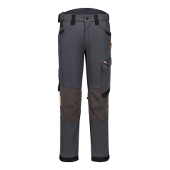 Pantalon de travail stretch compatible harnais multipoches Gris métal coupe longue – Portwest EV441