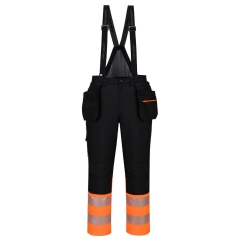 Cotte à bretelles haute visibilité classe 1 matelassée DX4 Orange/noir – Portwest DX437