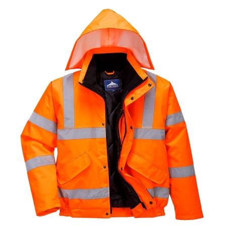 Blouson haute visibilité imperméable classe 3 Orange – Portwest S463