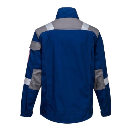 Veste ignifugée bicolore multirisque offshore FR Bleu royal – Portwest FR08