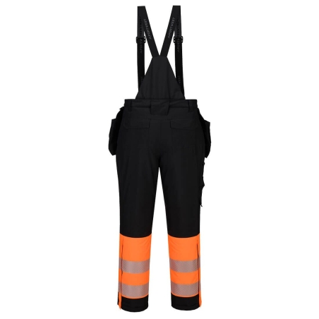 Cotte à bretelles haute visibilité classe 1 matelassée DX4 Orange/noir – Portwest DX437