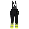 Cotte à bretelles haute visibilité classe 1 matelassée DX4 Jaune/noir – Portwest DX437