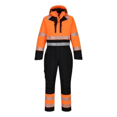Combinaison d'hiver haute visibilité isolante classe 2 Orange/noir – Portwest DX438