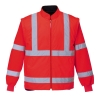 Parka bicolore executive 5-en-1 haute visibilité classe 3 Rouge/marine – Portwest S768