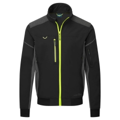 Veste bomber softshell imperméable respirante 3 couches Noir coupe longue – Portwest EV464