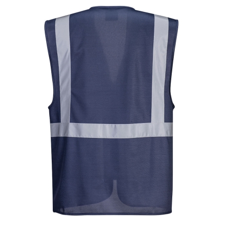Gilet sans manches executive multipoches porte-badge Marine – Portwest F476