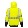 Sweat zippé à capuche haute visibilité bicolore classe 2/3 Jaune/noir – Portwest B315