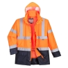 Parka bicolore executive 5-en-1 haute visibilité classe 3 Orange/marine – Portwest S768