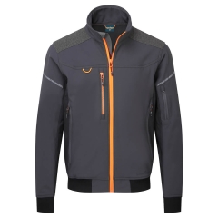 Veste bomber softshell imperméable respirante 3 couches Gris métal – Portwest EV464