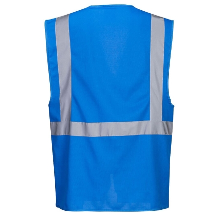 Gilet sans manches executive multipoches porte-badge Bleu royal – Portwest F476