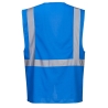 Gilet sans manches executive multipoches porte-badge Bleu royal – Portwest F476