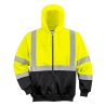 Sweat zippé à capuche haute visibilité bicolore classe 2/3 Jaune/noir – Portwest B315