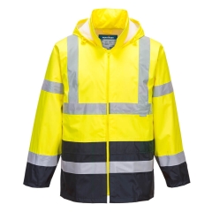 Veste de pluie haute visibilité bicolore classe 3 Jaune/marine – Portwest H443