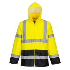 Veste de pluie haute visibilité bicolore classe 3 Jaune/noir – Portwest H443