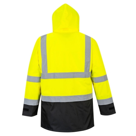 Parka bicolore executive 5-en-1 haute visibilité classe 3 Jaune/noir – Portwest S768