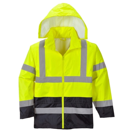 Veste de pluie haute visibilité bicolore classe 3 Jaune/noir – Portwest H443