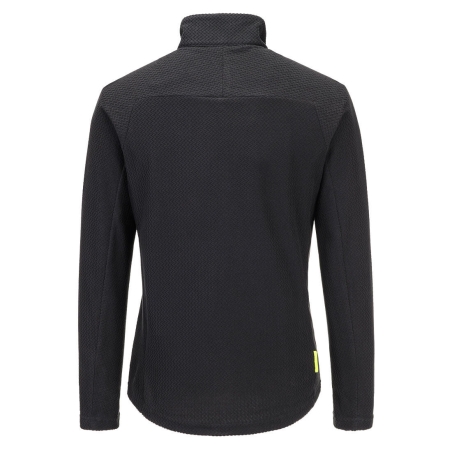 Polaire texturée jacquard extensible multipoches zippées Noir – Portwest EV480