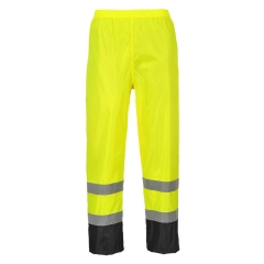 Pantalon de pluie haute visibilité bicolore imperméable Jaune/noir – Portwest H444