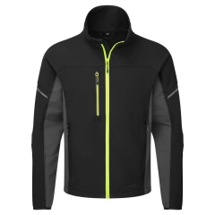 Veste de travail stretch compatible harnais Titanmill Noir coupe longue – Portwest EV475