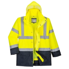 Parka bicolore executive 5-en-1 haute visibilité classe 3 Jaune/marine – Portwest S768