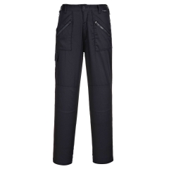 Pantalon de travail action multipoches pour femme Noir coupe longue – Portwest S687