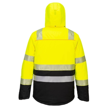 Parka haute visibilité isolée classe 2 grand froid Jaune/noir – Portwest DX430