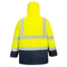 Parka bicolore executive 5-en-1 haute visibilité classe 3 Jaune/marine – Portwest S768