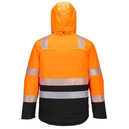 Parka haute visibilité isolée classe 2 grand froid Orange/noir – Portwest DX430